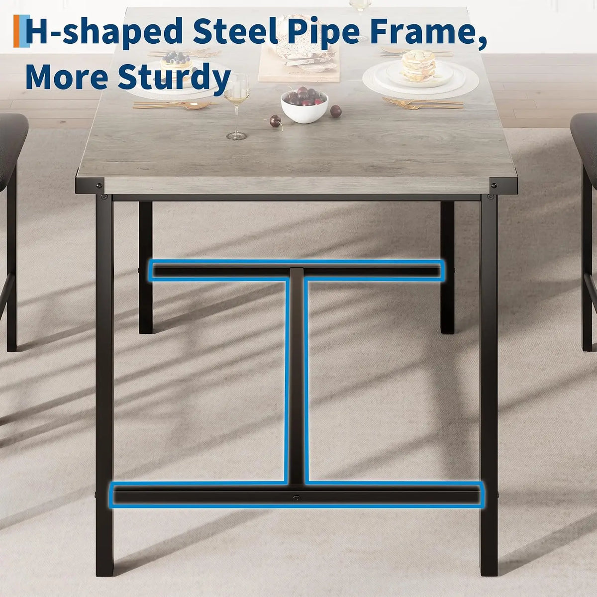 Garvee Mid-Century 3-Piece Dining Table Set