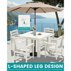 Coastal Haven Ridge 5-Piece Patio Dining Set