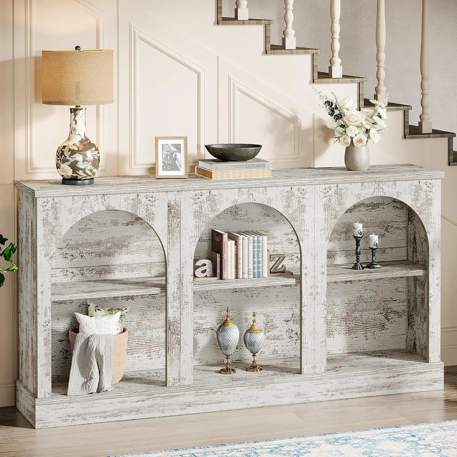 Haven Ridge Heritage Farmhouse Console Table – 63 Inch