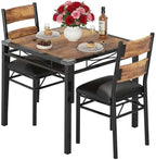 Dining Table & Upholstered Chair Set