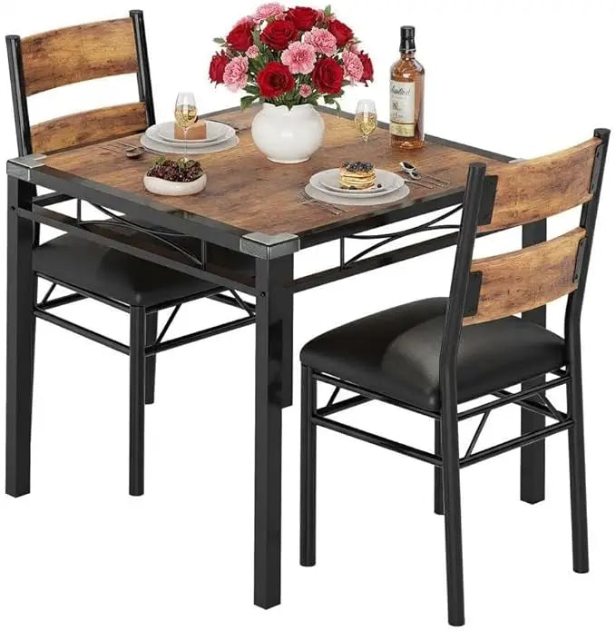 Dining Table & Upholstered Chair Set