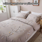 Plum Blossom Haven 3-Piece Duvet Cover Set