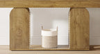Haven Ridge Farmhouse Console Table with Storage Shelves