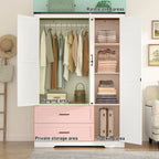 Haven Ridge Manor Wardrobe Armoire – 3 Door Storage Cabinet