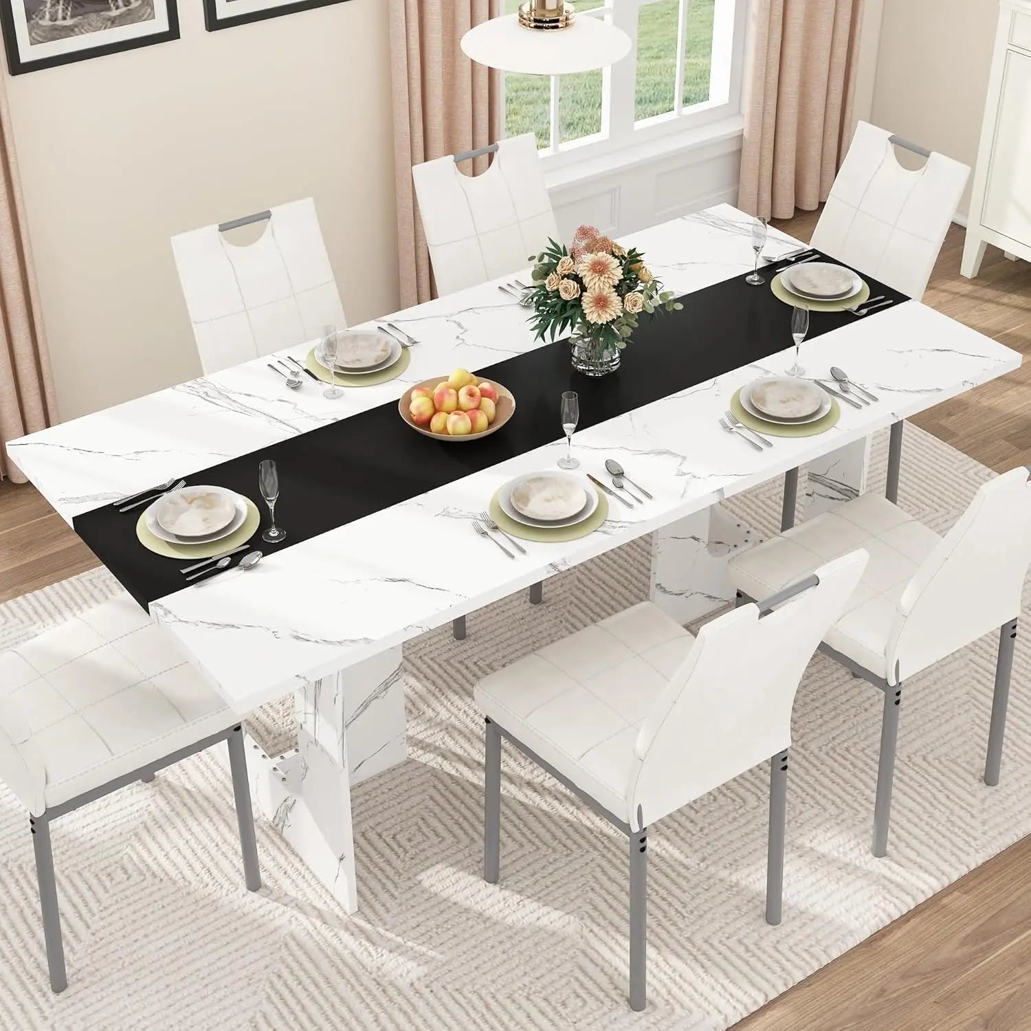 Heritage Farmhouse Dining Table for 6–8 Guests