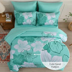 Coastal Bloom 7-Piece Floral Comforter Set