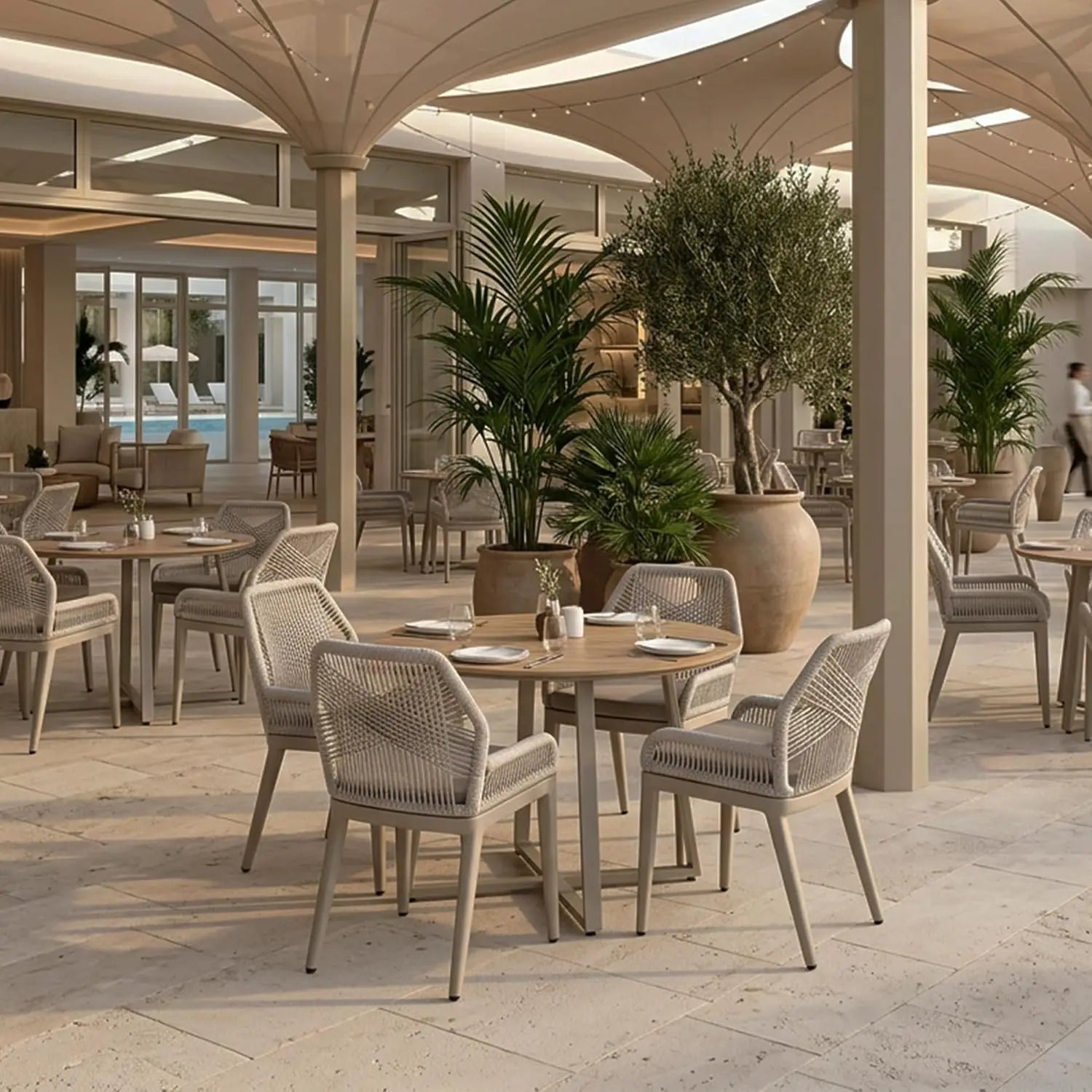 Coastal Breeze Outdoor Dining Chair Set