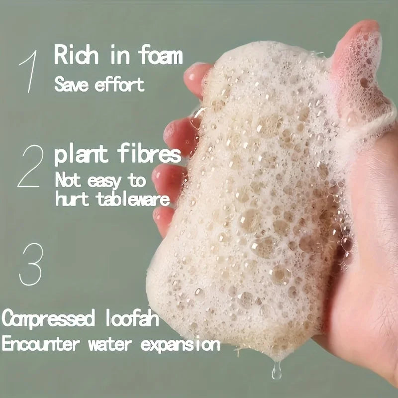 Pure Renewal Natural Loofah Sponge Set