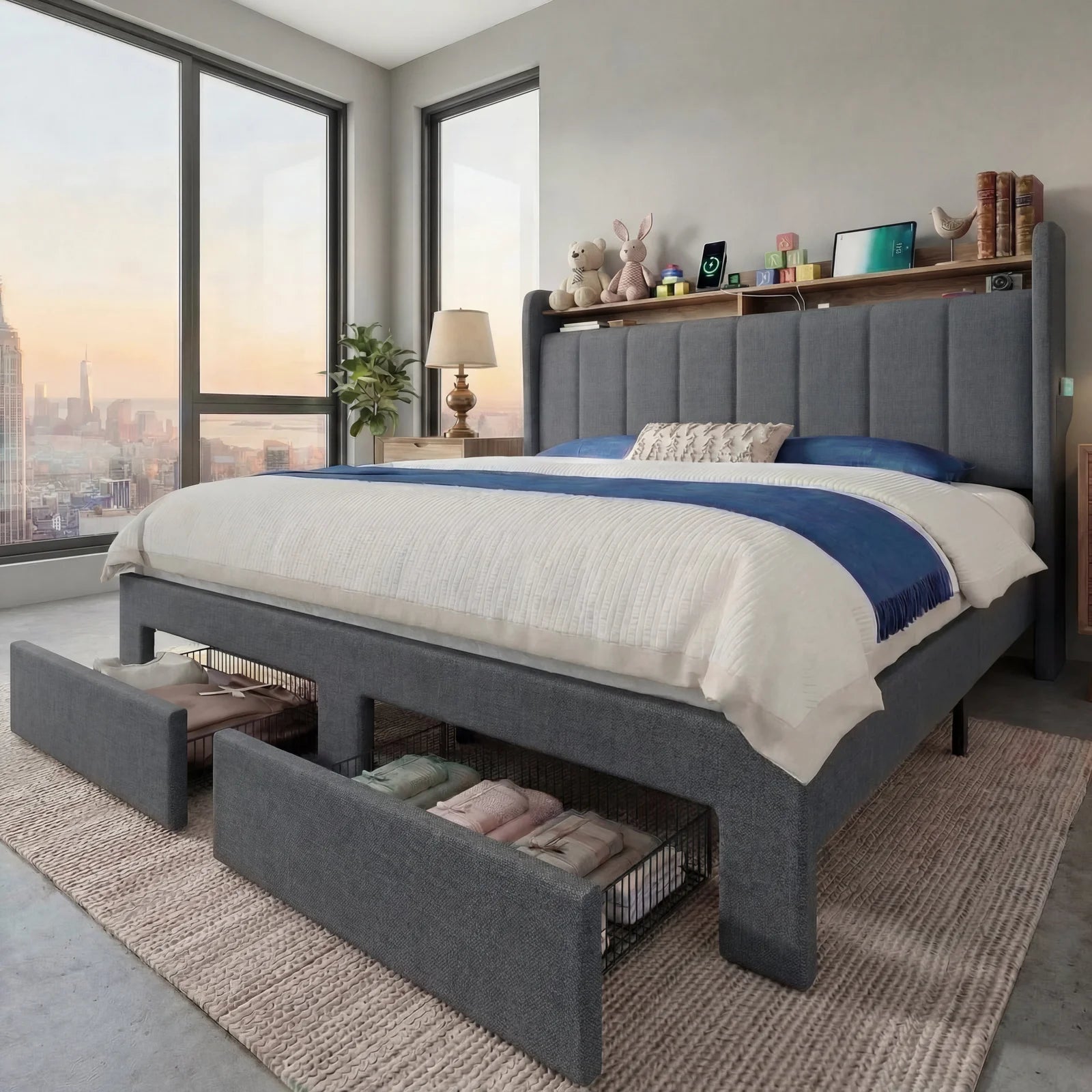 Havenridge Smart Storage Platform Bed Frame
