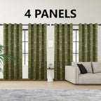 LunaShield Blackout Thermal Foil Grommet Curtain Panels – 4 Piece Set