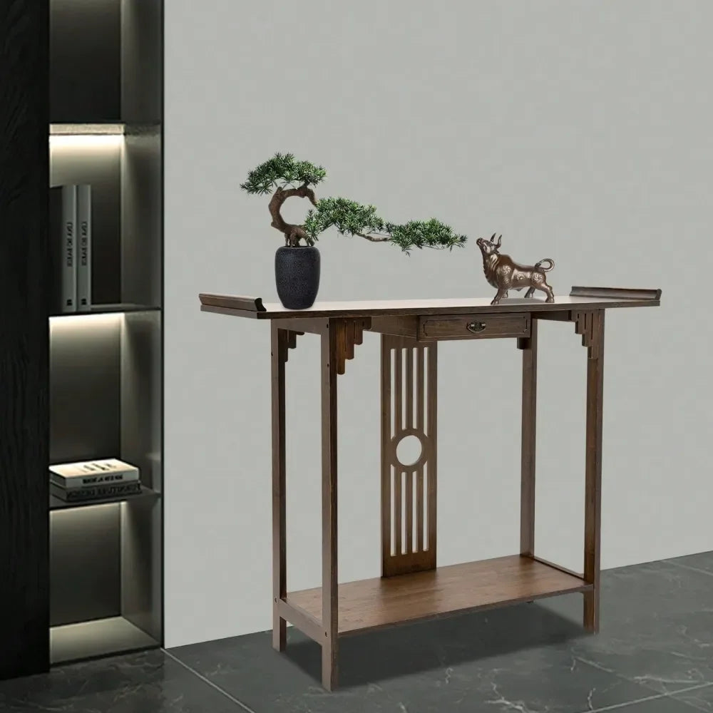 Walnut Grove Bamboo Console Table