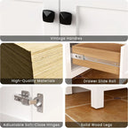 48" Bathroom Vanity with Sink, Freestanding Storage Cabinet, Engineered Stone Top