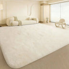 Plush Long-Pile Shag Area Rug with Non-Slip Backing