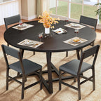 Extendable Kitchen Table Chairs Set of 4,  Compact Kitchen Table and 4 Stools Small Space,
