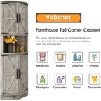 Heritage Farmhouse Storage Cabinet with Barn Doors