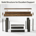 Farmhouse 2-Tier Console Table