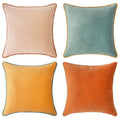 LuxeVelvet Double-Sided Decorative Pillow Cover Set – 4 Piece
