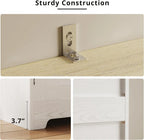 Buffet Cabinet Storage Sideboard Drawers Shelves Coffee Bar Kitchen Cabinet Natural Wood