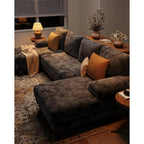 Haven Ashford U-Shaped Sectional Sofa with Double Chaise – Dark Grey