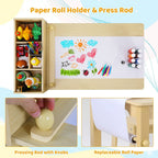 Wooden Kids Art Table & Chair Set with Storage