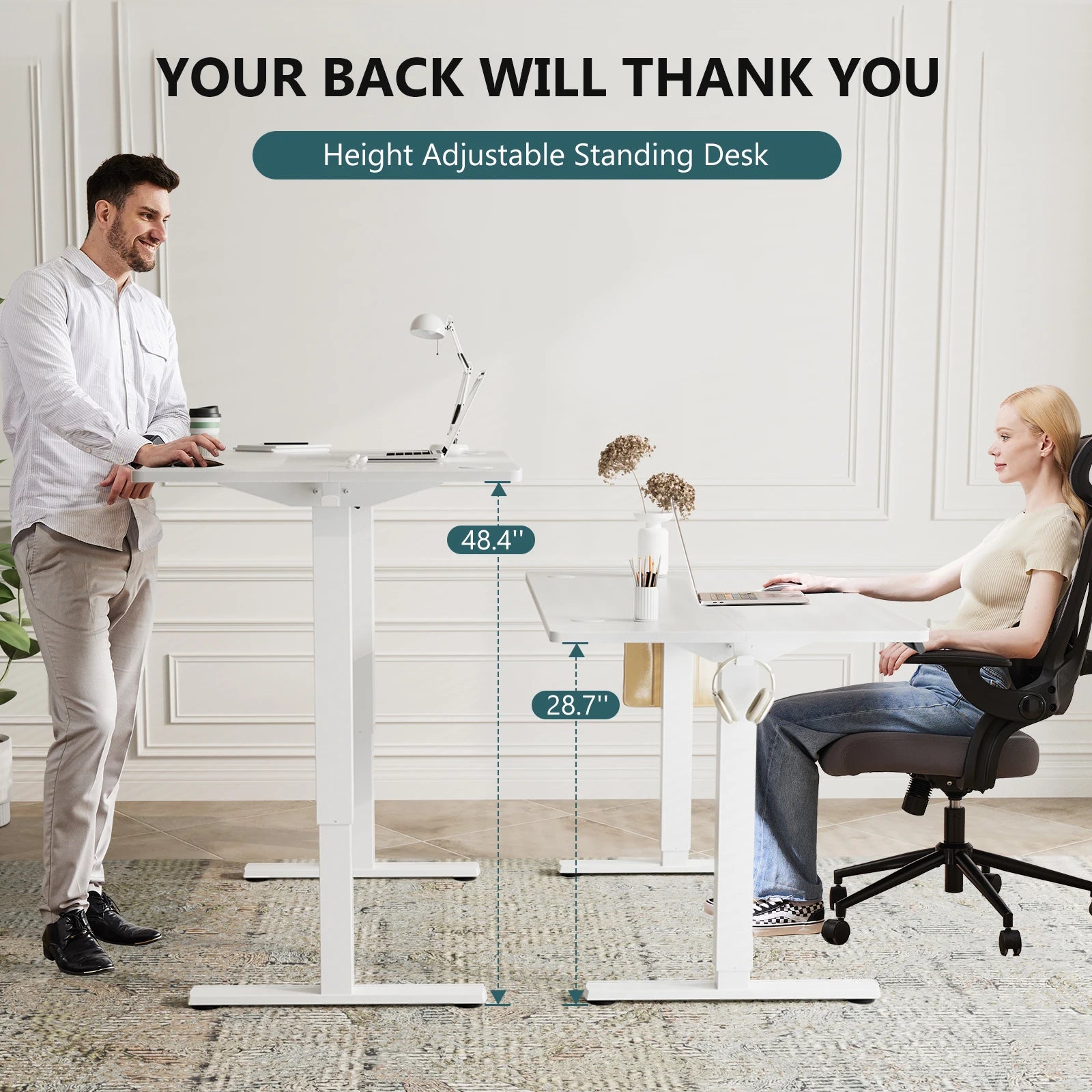 Summit Elevate 63" Electric Standing Desk with Memory Presets
