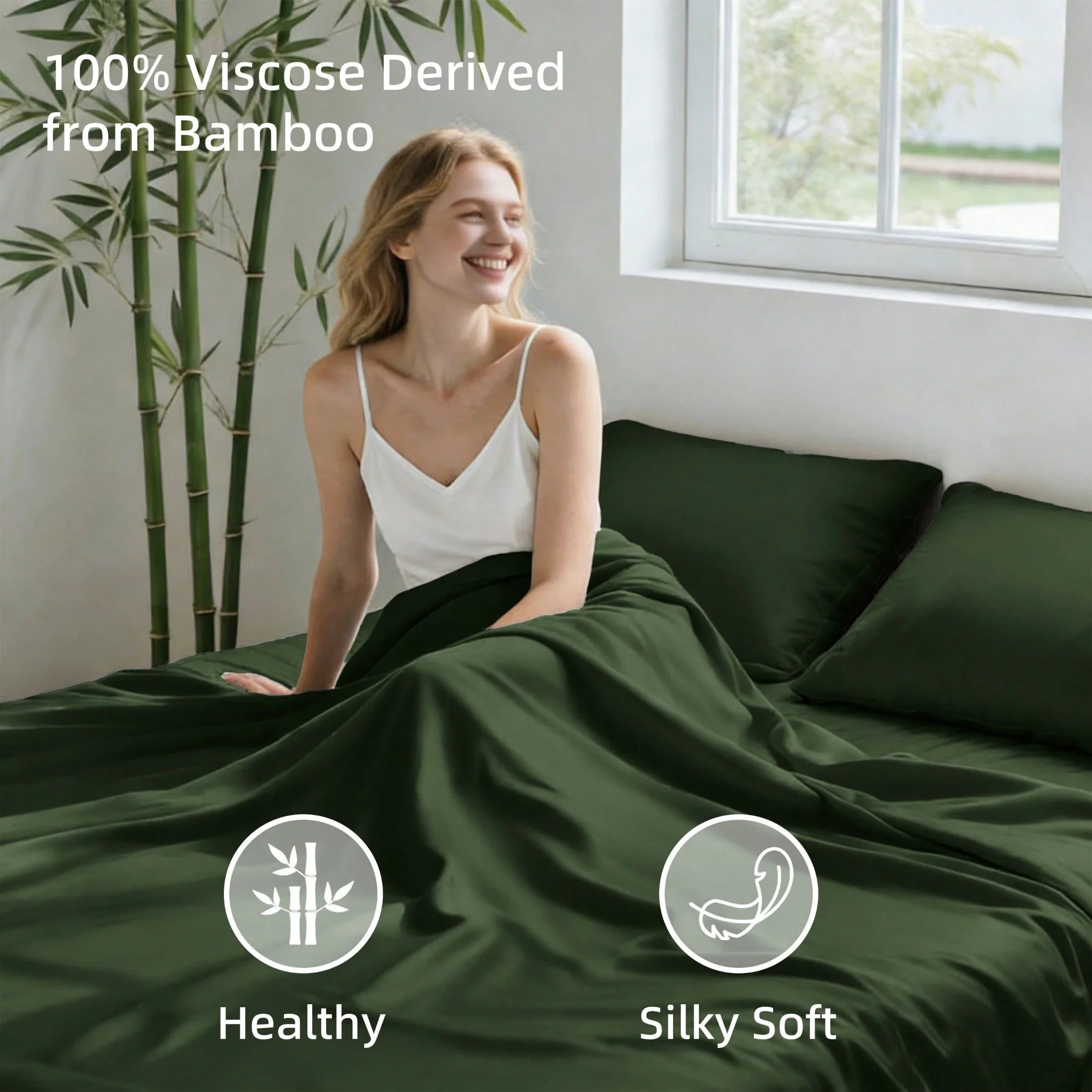 Haven Ridge Luxe Bamboo Viscose Bedding Set – 4 Piece