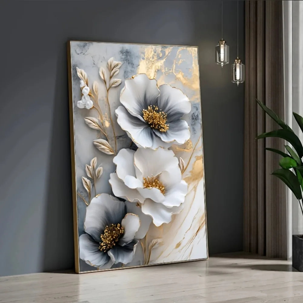 Bloomscape 3D Floral Framed Canvas Wall Art
