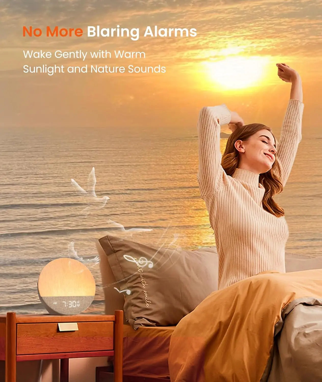 Sunrise Glow Smart Alarm Clock & Sound Machine