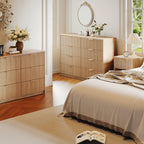 Fluted 8-Drawer Modern Dresser
