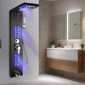 Shower Panel Tower with Rainfall, Waterfall & Massage Jets