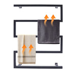 Noir Spa Wall-Mounted Heated Towel Rack