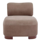 Modern Brown Polyester Accent Chair for Living Room - Pet-Friendly, 330 lbs Capacity, Stylish Living Room Seating for Home and