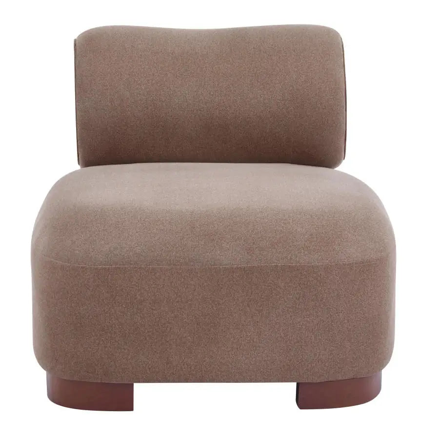 Modern Brown Polyester Accent Chair for Living Room - Pet-Friendly, 330 lbs Capacity, Stylish Living Room Seating for Home and