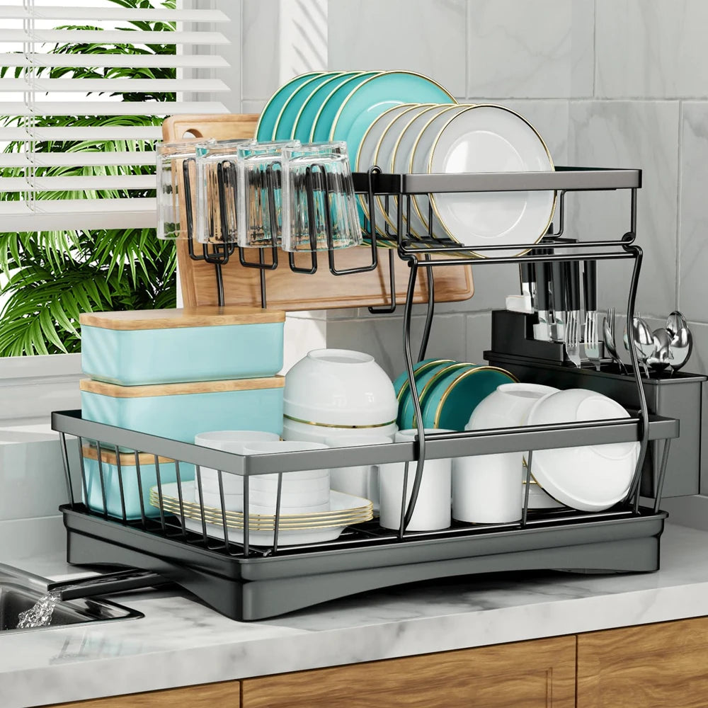 Summit 2-Tier Dish Drying Rack