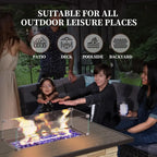 Stonecrest Outdoor Propane Fire Pit Table