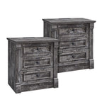 Roman Column Nightstand Set