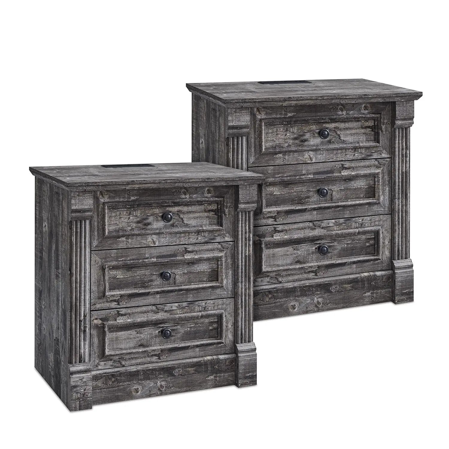 Roman Column Nightstand Set