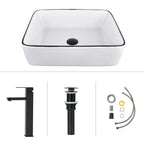 Aspen Grove 36" Bathroom Vanity with Ceramic Sink & Faucet Set