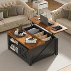 Heritage Lift-Top Coffee Table with Hidden Storage