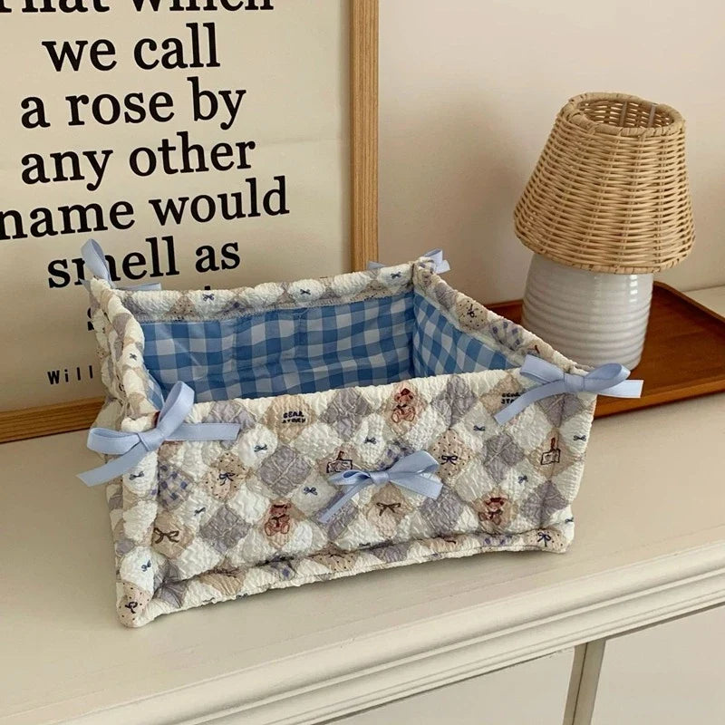 Kawaii Cottagecore Fabric Storage Box