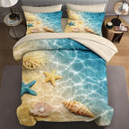 Mid-Century Sun & Leaf Comforter Bedding Set