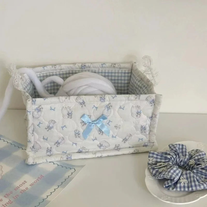 Kawaii Cottagecore Fabric Storage Box