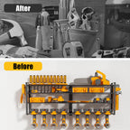 Titan Workshop 4-Tier Wall-Mounted Power Tool Organizer with 8 Drill Holders