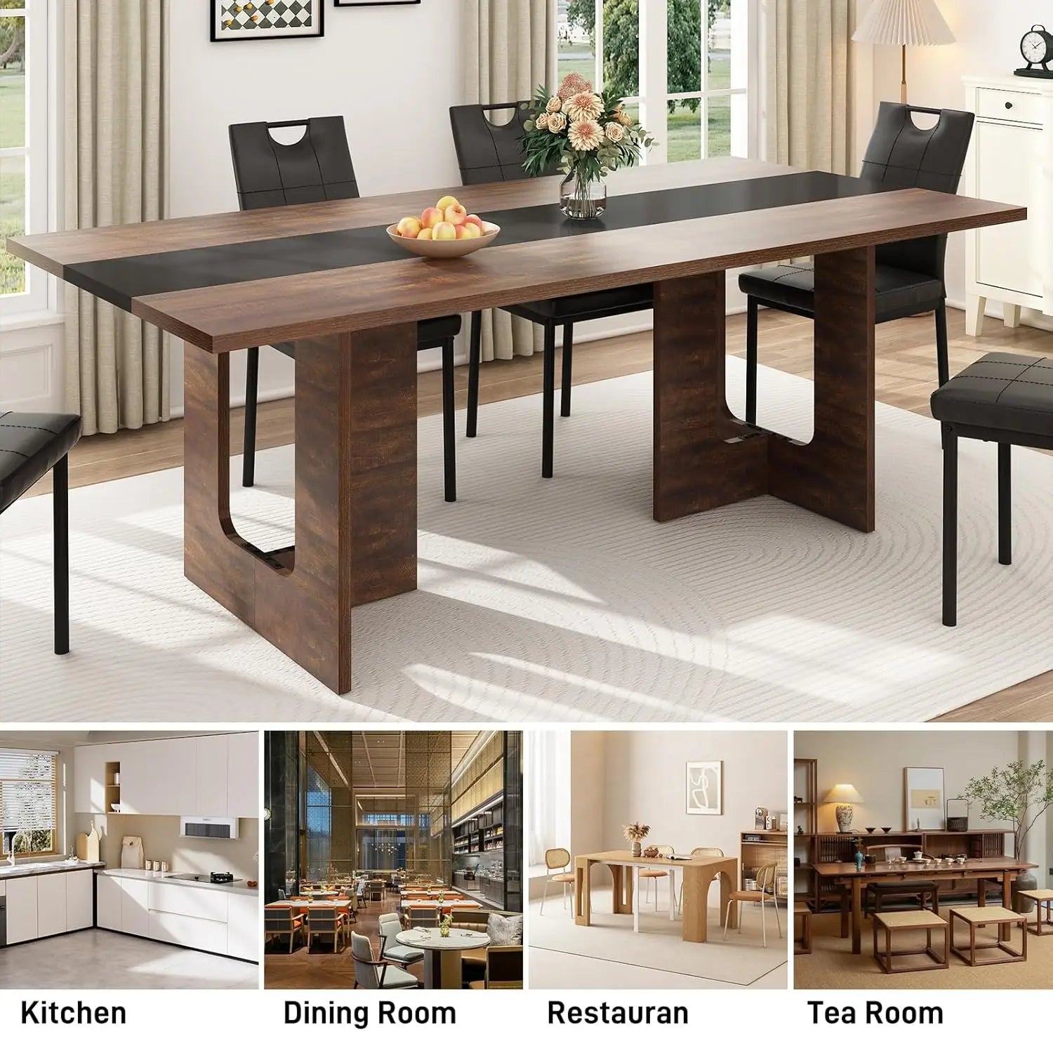 Heritage Farmhouse Dining Table for 6–8 Guests