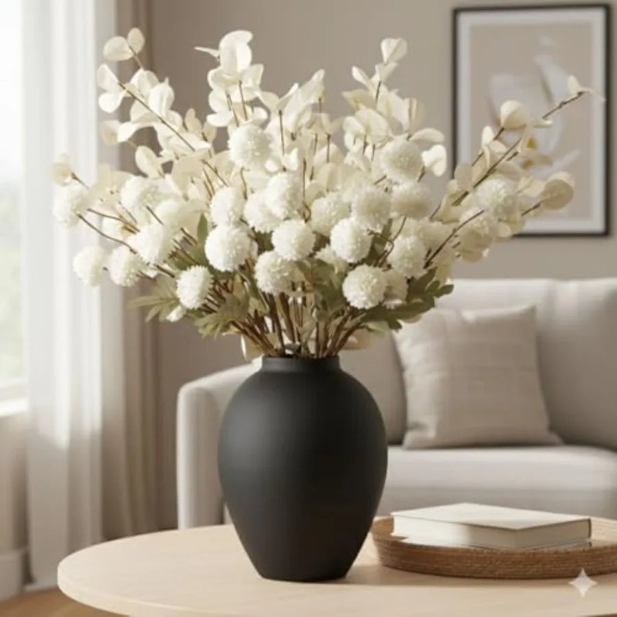 SilkSerenade Floral Arrangement with Rustic Iron Vase