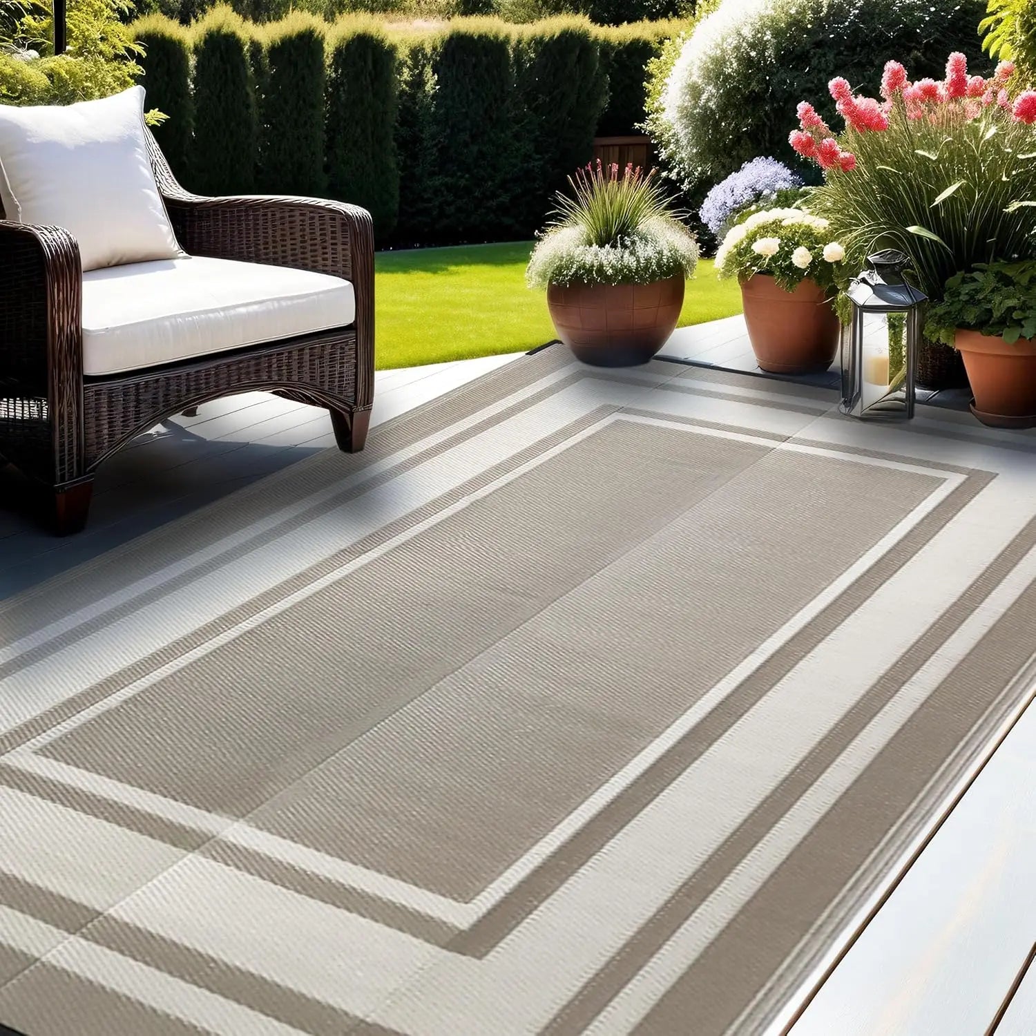 Haven Ridge Reversible Outdoor Patio Rug – 9' x 12'