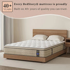 BedStory Elite 12-Inch Hybrid Gel Memory Foam Mattress