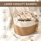 Willow Haven Woven Jute Storage Basket Set