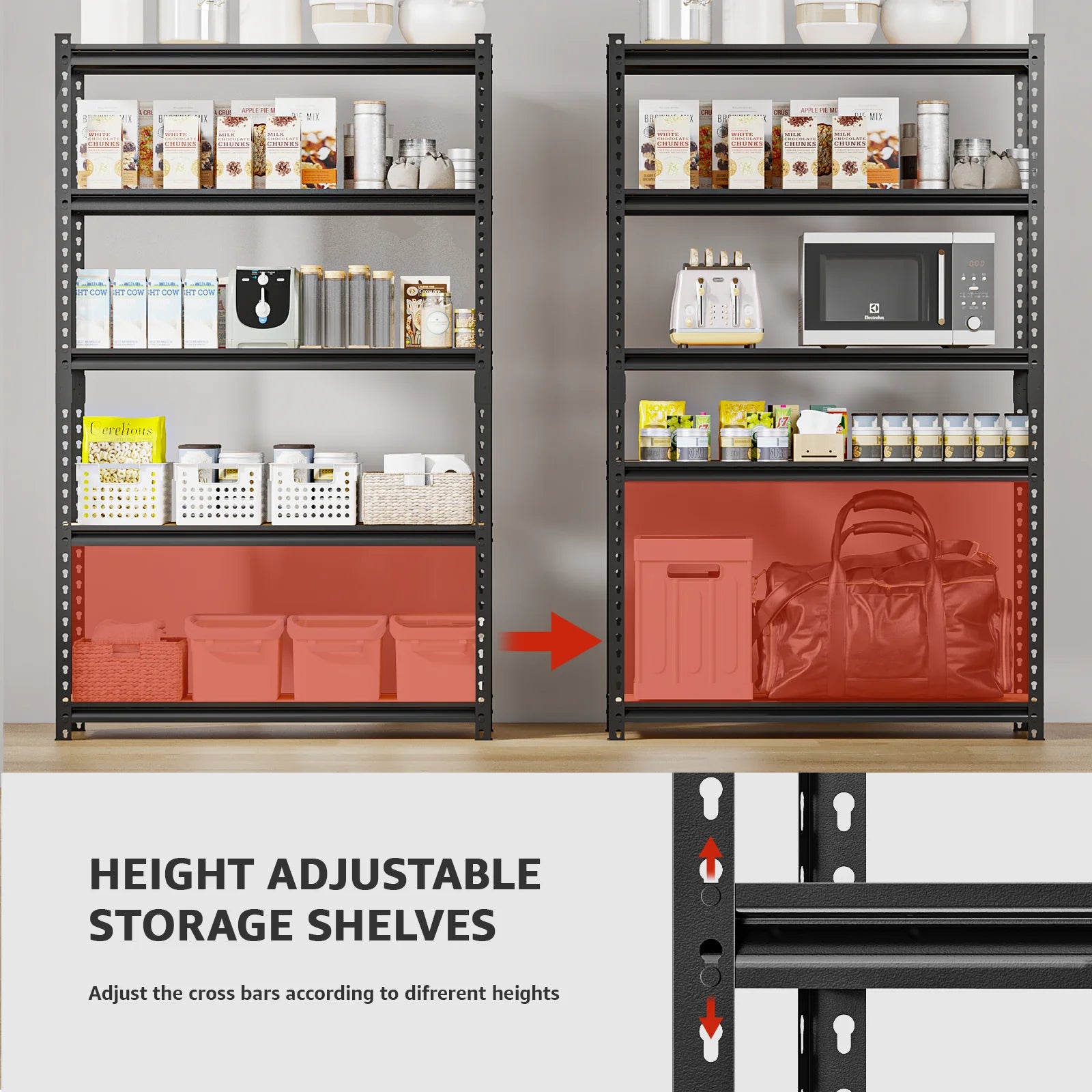 Haven Ridge Pro Heavy-Duty Storage Shelving Rack – 5 Tier
