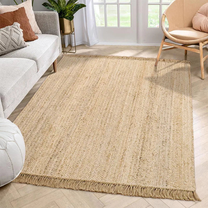 Willow Handwoven Jute Tassel Rug